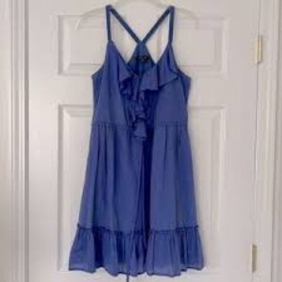 Naked zebra ruffles silk blend dress size Small - Picture 1 of 7